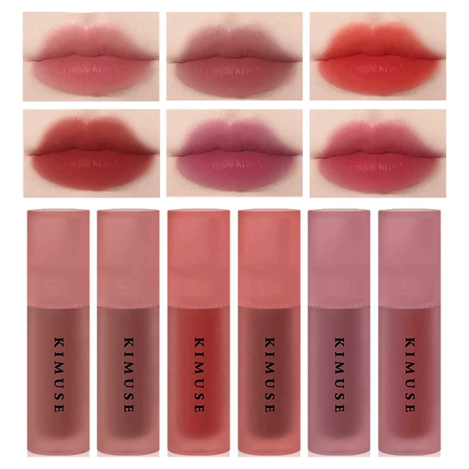

Lipstick Set Lipstick Makeup Set With 6Pcs Girls And Women Of High Pigment Color Longwear Gluten-Free Paraben-Free Matte