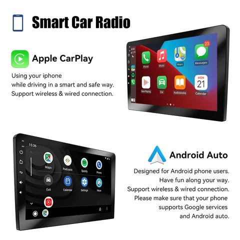 ESSGOO 2 Din Автомобильный радиоприемник Carplay Android Auto 7 9 10 дюймов 4G 64G Универсальный мультимедийный плеер DSP FM RDS AHD GPS WIFI Авторадио