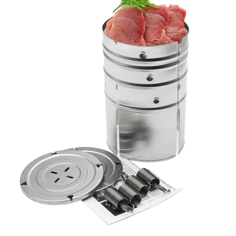 

3 Layer Hamburger Maker Stainless Steel Ham Press Machine Meat Cooker Steamer Seafood Meat Poultry Tools Kitchen Cooking Tools