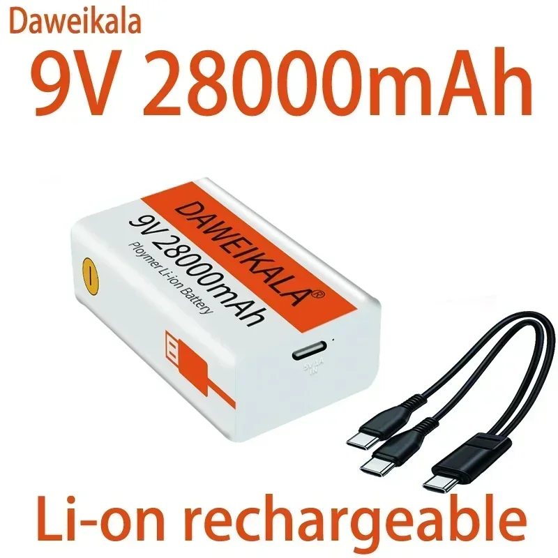 Литий-ионная аккумуляторная батарея 2025 9 В 28000 мАч  Батарея Micro USB Батареи 9 В литий-ионный для мультиметра Микрофон Игрушечный пульт дистанционного управления (art.: 3920cf5faf992) - 3920cf5faf992