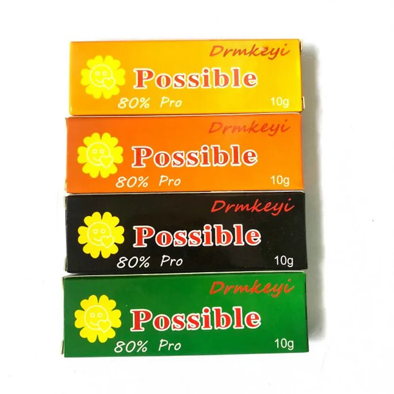 

Drmkeyi 80% 10/20/30PCS Tattoo Cream Before Surgery Semi Permanent Makeup Beauty Body Eyebrow Lips Liner Tattoo Care Cream 10g