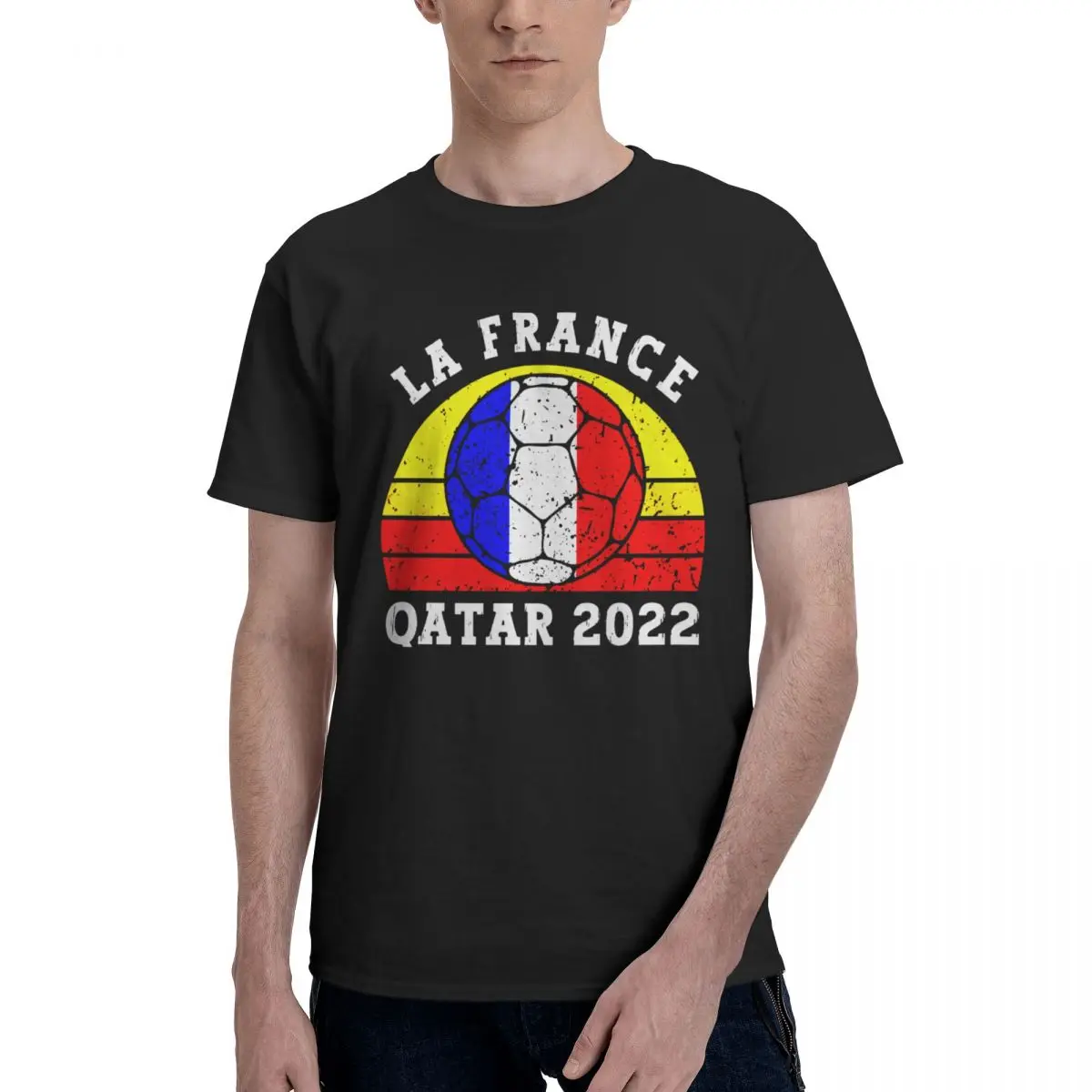 

France Qatar 2022 Move Tees Travel Title Graphic Cool Vintage Eur Size