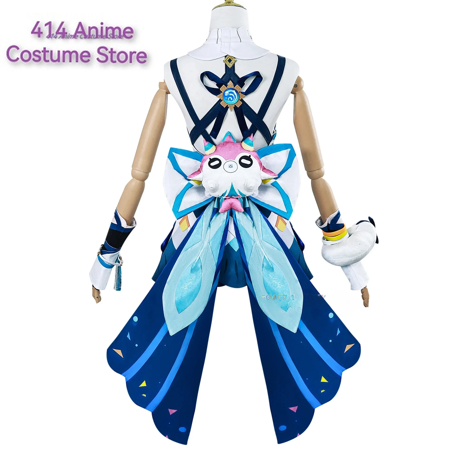 Muinaa Косплей Игра Аниме Genshin Impact Новая ролевая идея Костюм Платье Парик Ролевые