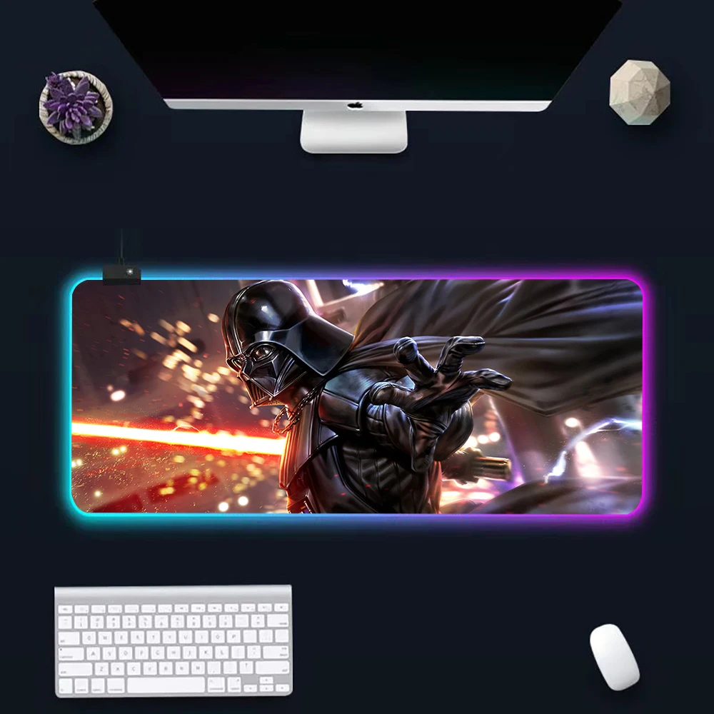 Звездные войны Дарт Вейдер RGB ПК геймерская клавиатура коврик для мыши