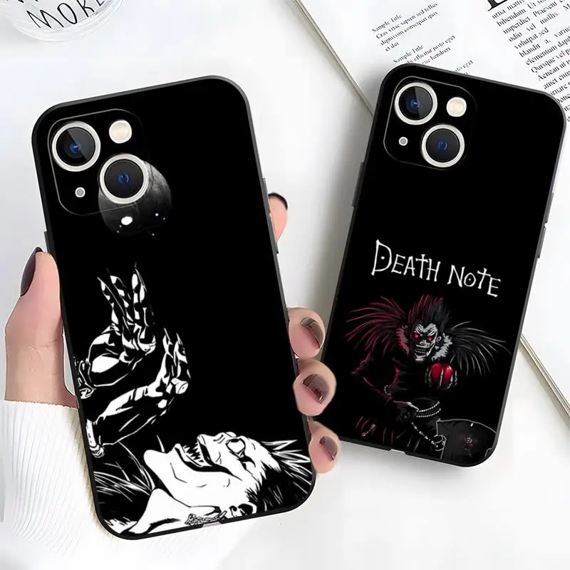 Anime Death Note Phone Case for Apple IPhone 13 Pro Max 12 11 14 Mini Xs X Xr 7 8 6s Plus Se 2020 Shockproof Desing Back Cover