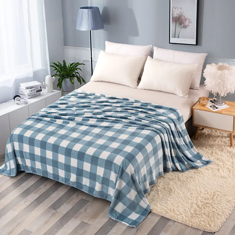 

Flannel Blanket Coral Fleece Bed Sheet Yoga Cover Blanket Flannel