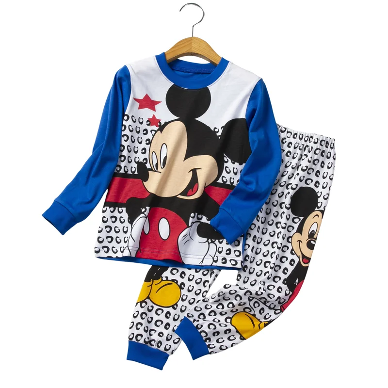 2 шт. пижамный комплект с Микки и Минни Маус детская одежда для сна героями