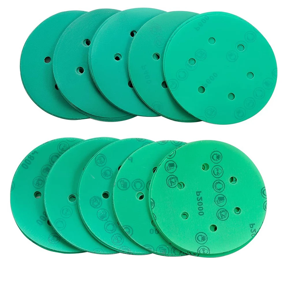 

50 Grit Discs 6 Inches 6 Holes Wet and Dry Sandpaper Classification Sandpaper Hook Suitable for Orbital Sandpaper