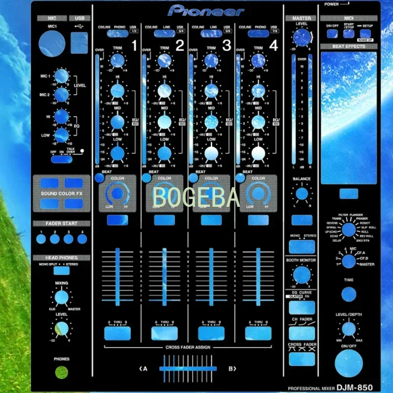 DJM-850 DJ Консоль Кожа Микшер Панель Пленка Цветная Защитная Узор Настраиваемый