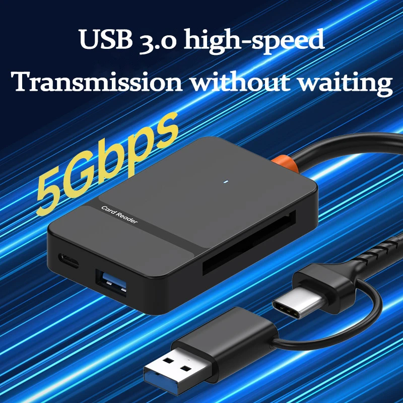 UTHAI TF12 Аксессуары для ноутбуков USB 3.0/TYPE-C Четыре карты с одинаковым считыванием