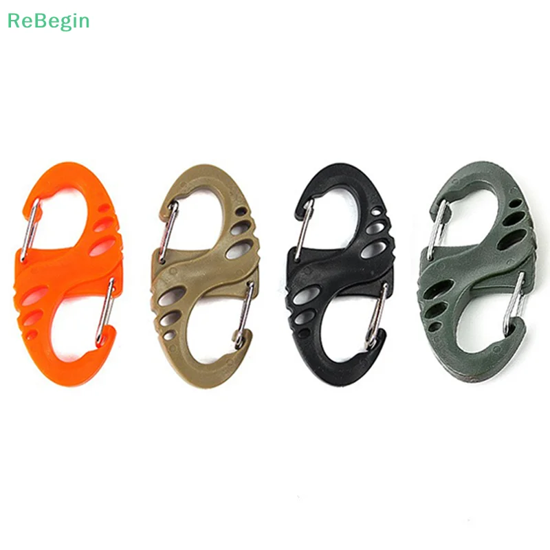 

1 Pack Colorful Carabiner S Shape Snap Buttons For Key Chain Outdoor Camping Backpack Rock