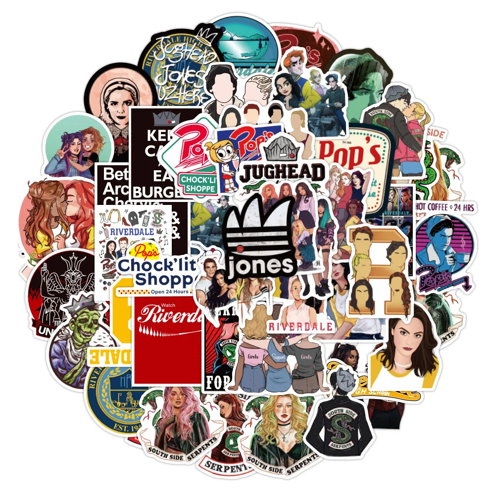 

10/30/50PCS Popular American Drama Graffiti Scrapbook Helmet Luggage Phone Case Laptop Gift Toy PVC Cartoon Sticker Wholesale
