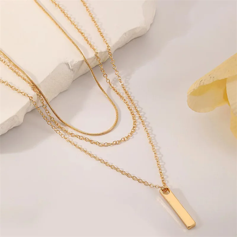 Персонализированное Многослойное Винтажное Минималистичное Ожерелье-кисть Для