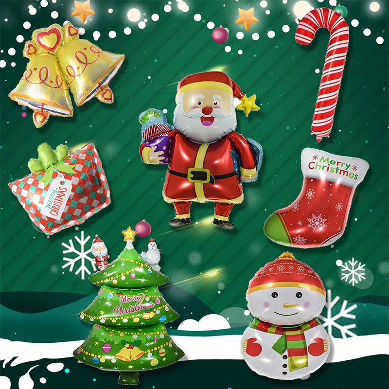 

Воздушные шары из фольги «Merry Christmas», 7 шт.