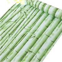 bamboo self adhesive wallpaper liner paper removable green peel and stick wallcoverings waterproof wall stickers for home decor