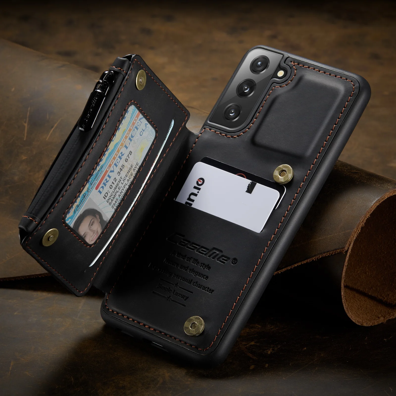 Роскошный изысканный кожаный чехол-кошелек для Samsung Galaxy S22 + S21 S20 FE S10 S9 Plus Note20 Ultra A52