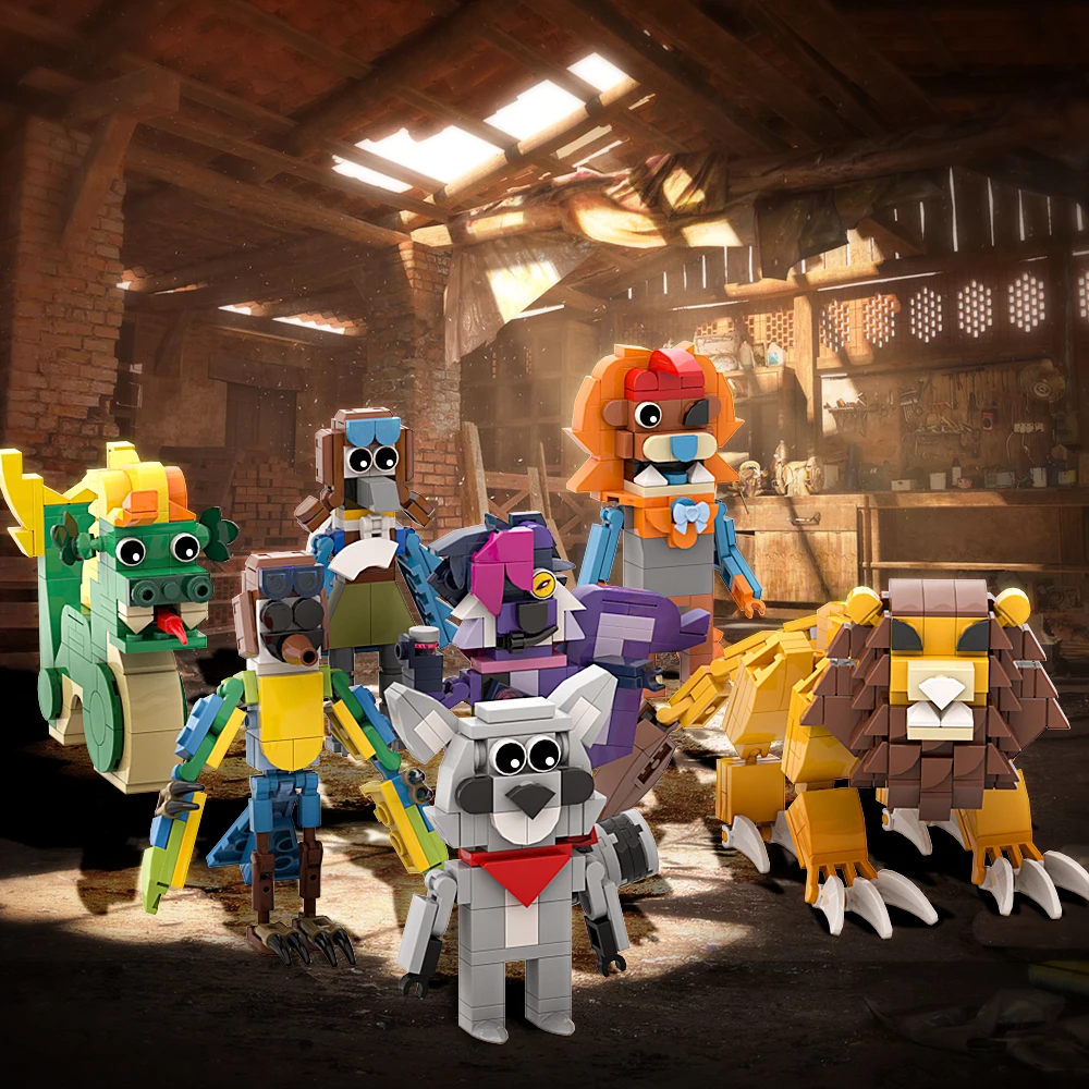 Gobrick MOC игра ужасов парк Индиго строительные блоки режим исследования фигурки