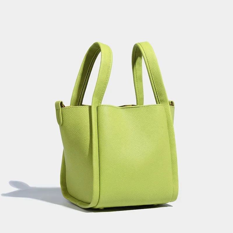 Новая модная женская сумка-ведро простая большая вместительная сумка через