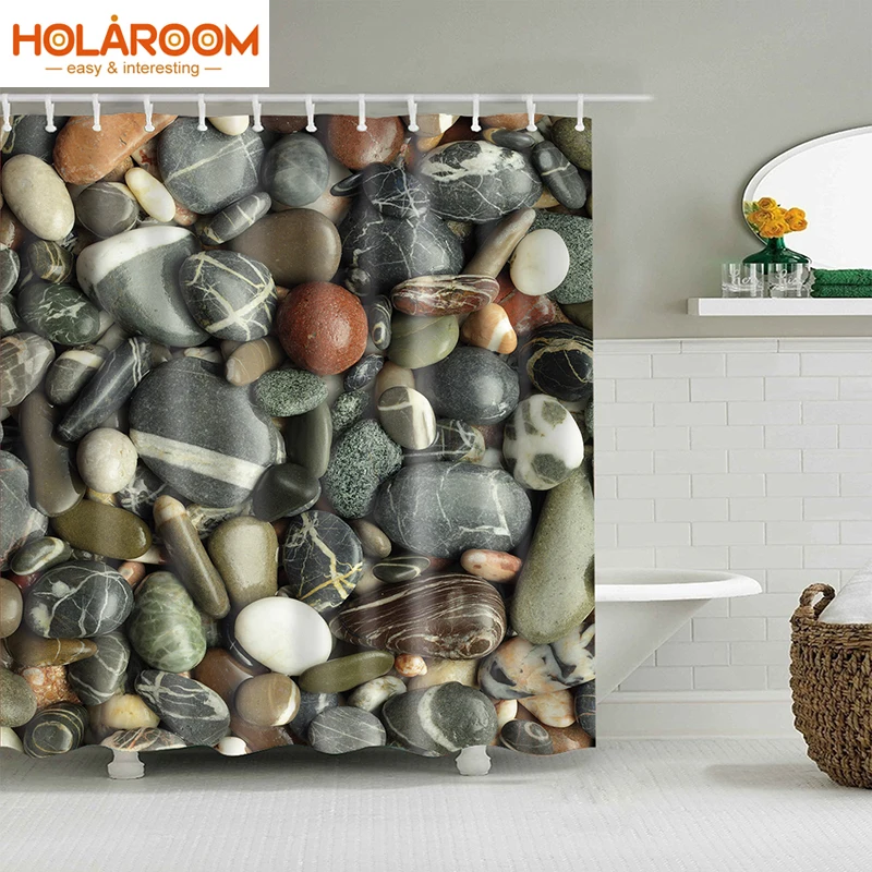 

Bathroom Shower Curtain Bath Curtains Marble Pattern Geometric Cartoon Home Bath Decorative Shower Room Curtains With Hooks
