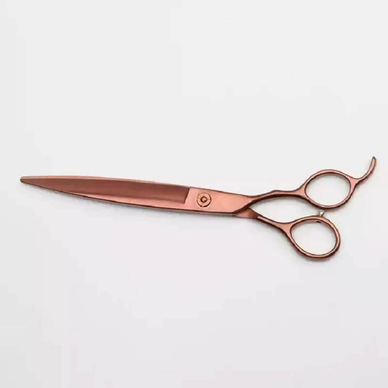 Pet Supplies Japan 440C 7.5 Inch Antique Brass Color Dog Grooming Scissors With Mirco Teeth