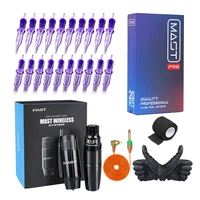 dragonhawk mast tattoo rotary pen kit rca cord permanent makeup machine with mast wireless battery pro cartridge needles set