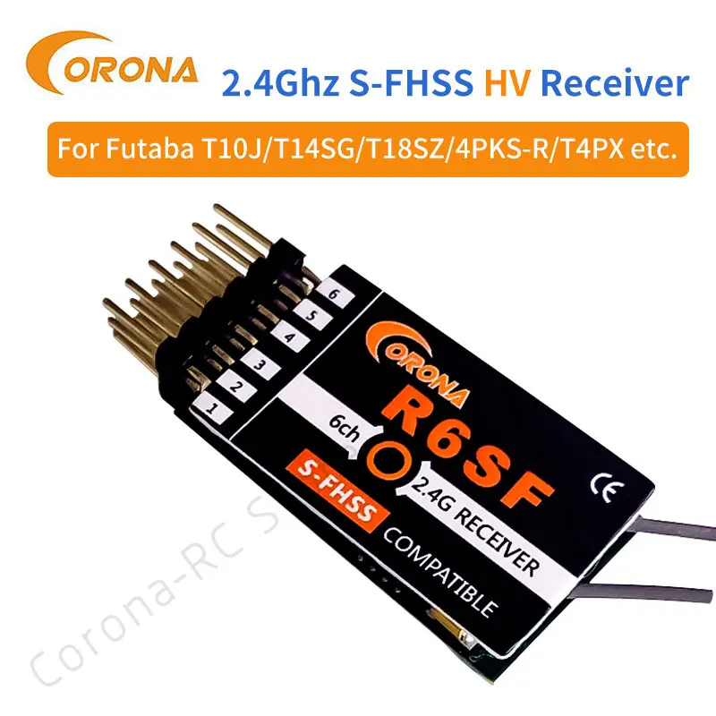 Corona 2,4G R6SF S-FHSS/приемник FHSS совместимая FUTABA T6J T8J T14SG 16SZ самолет вертолет автомобиль