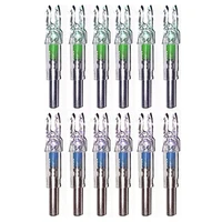 jianzd 12 pcs led lighted nocks fit 7 62mm lighted nocks lighted archery nocks for outdoor archery hunting
