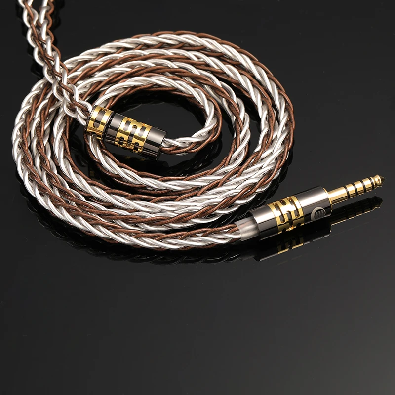 

Seven String Lyre Acoustic 8-core Zinc Copper Alloy Silver Plated Earphone Upgrade Cable 0.78mm 2pin Mmcx QDC N5005