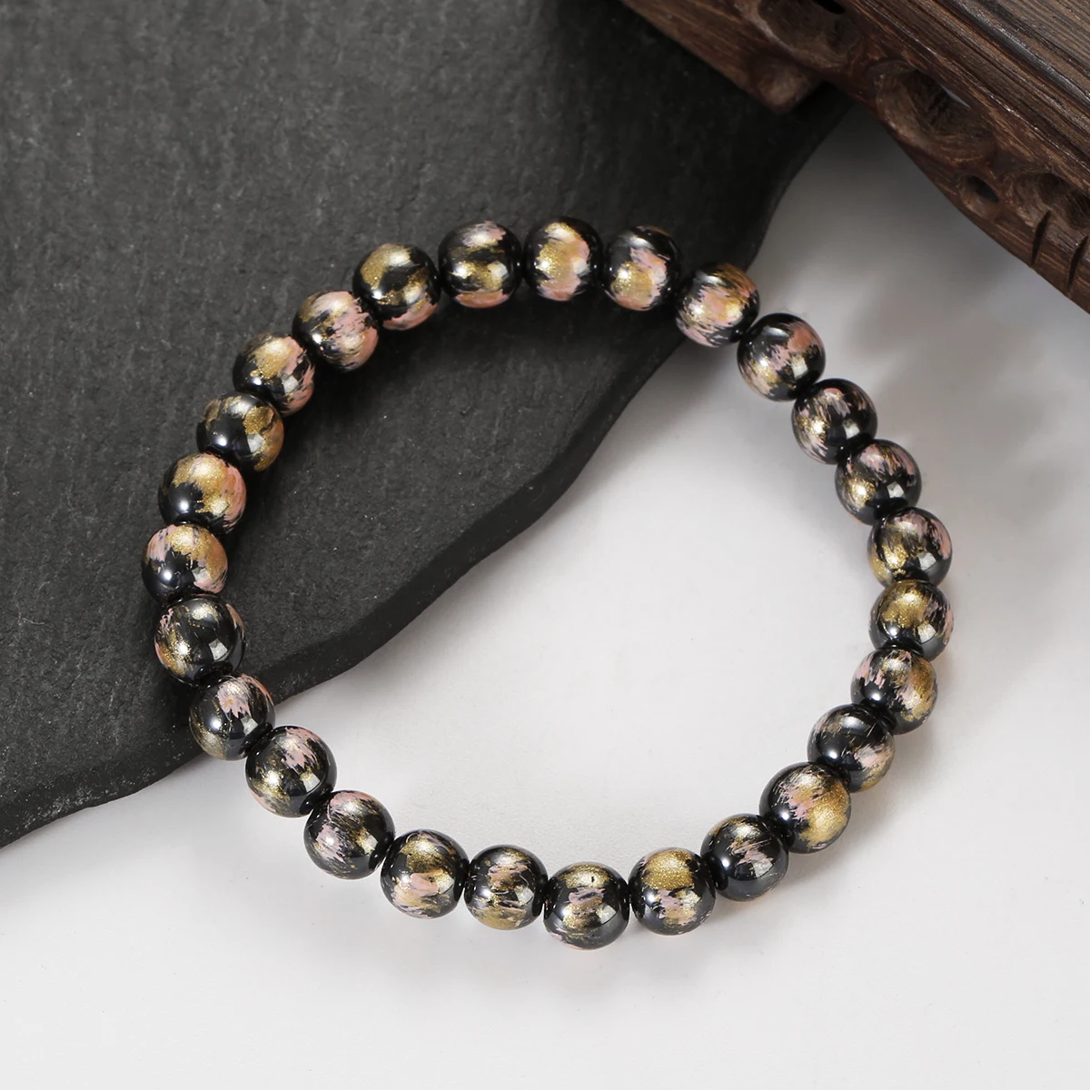 Браслет с натуральными зелеными бусинами из гематита, браслеты для мужчин, браслеты с чакрами, ювелирные изделия для женщин, Прямая поставка Браслет с натуральными зелеными бусинами из гематита, браслеты для мужчин, браслеты с чакрами, ювелирные изделия для женщин, Прямая поставка