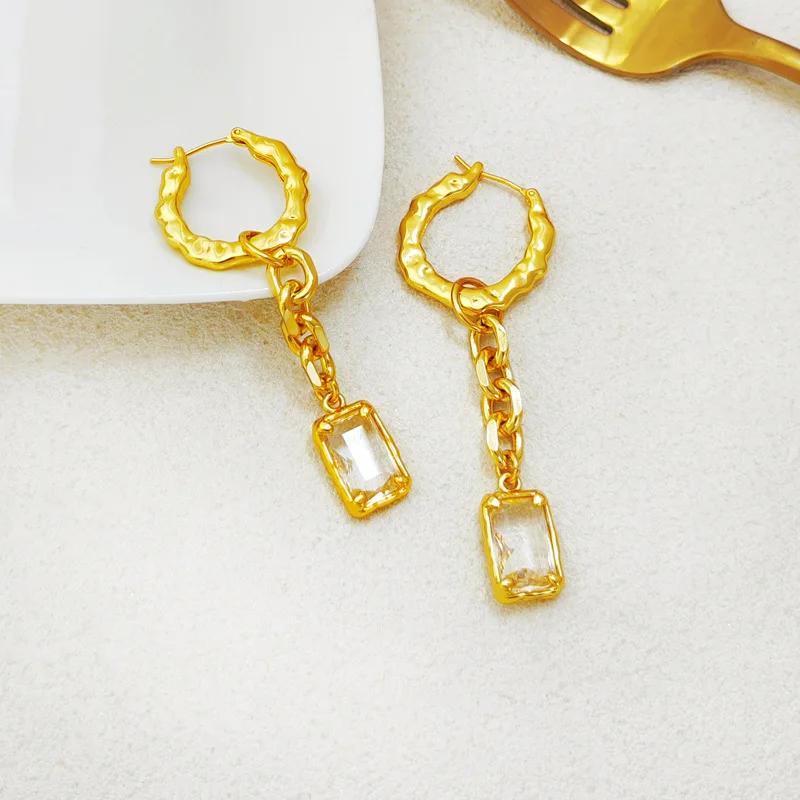 

Необычные Модные серьги с двумя длинными геометрическими фигурами