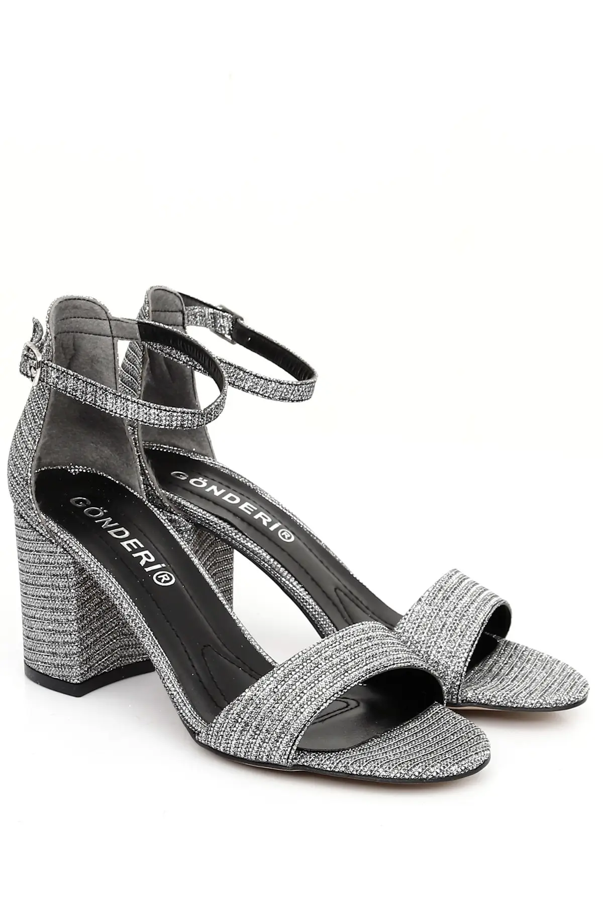 

Platinum high heels wrist tied women sandals 35807