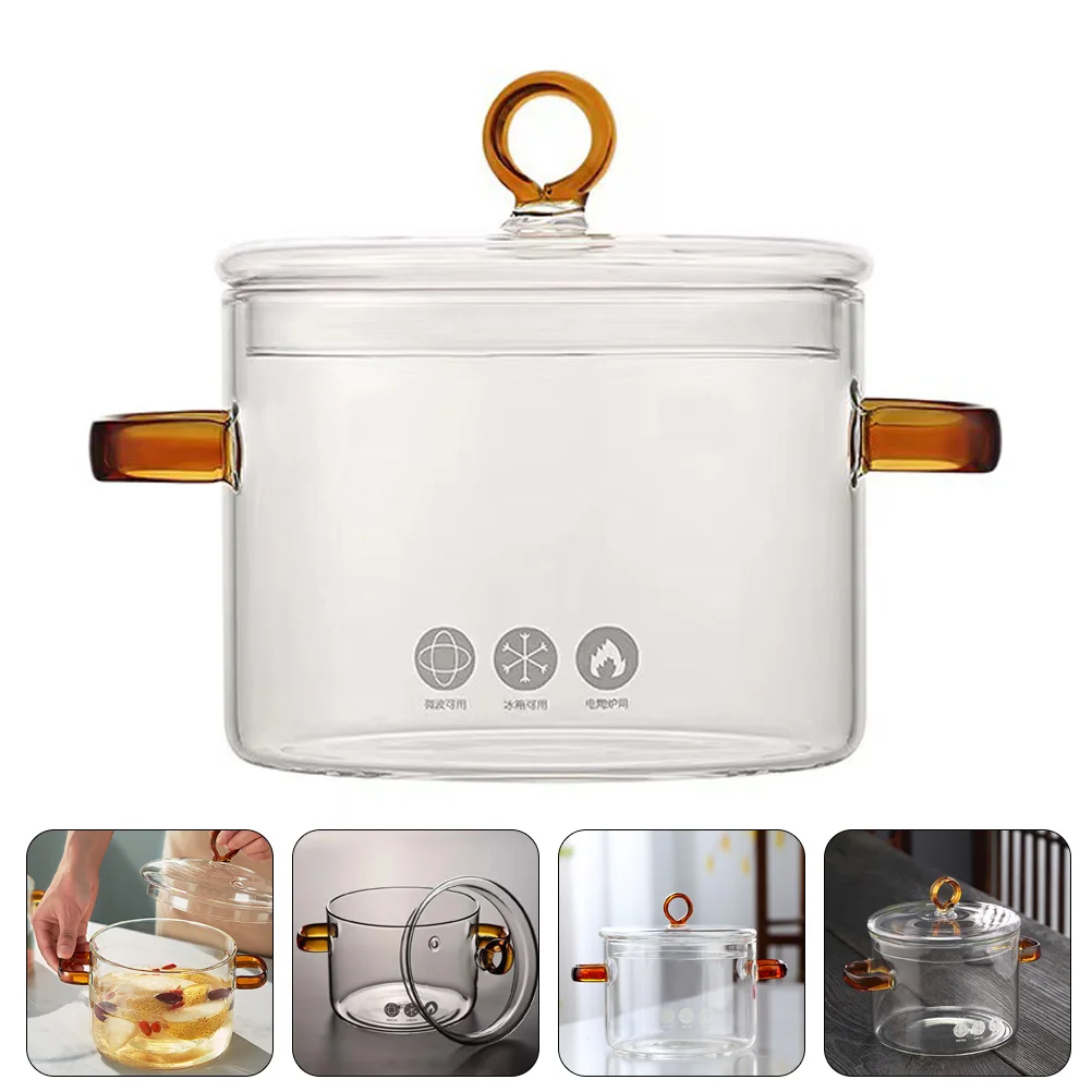 

Pot Clear Cooking Stew Stove Stovetop Cookware Pots Soup Saucepan Noodle Containers Chicken Kitchen Instant Bowl Heat Bowls