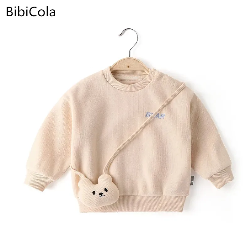 

Сезон весна-осень; От 1 до 5 лет; Детские свитера для маленьких мальчиков и девочек; Теплая плотная мягкая толстовка с капюшоном; Однотонные т...