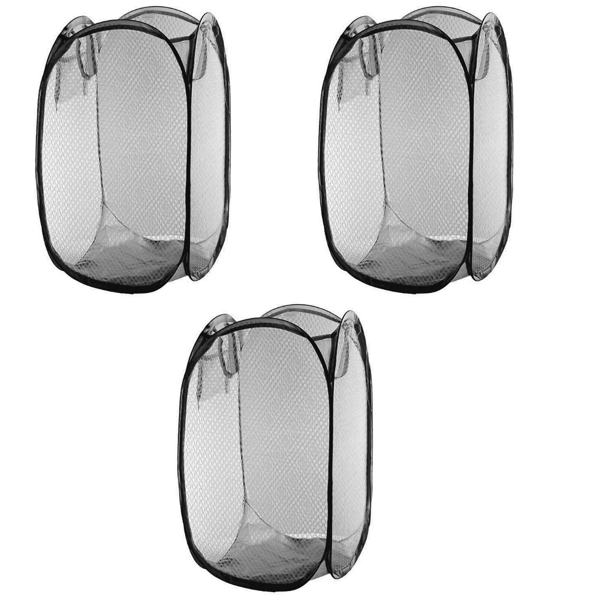 

Laundry Hamper Basket Mesh Clothes Dirtyfoldablewith Wheels Hampersfolding Door Holder Storage Toys Bins Box Net Washing Large