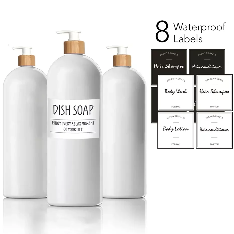 

2022New Liquid Soap Dispenser Bottle Shampoo Body Wash Shower Gel Bottle Household Bathroom Refillable Bottle