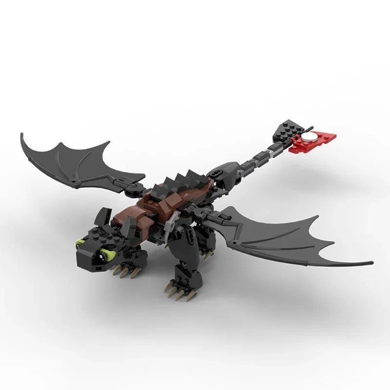 Креативные строительные блоки Black Dragon MOC ночная жизнь беззубые игрушки сделай сам