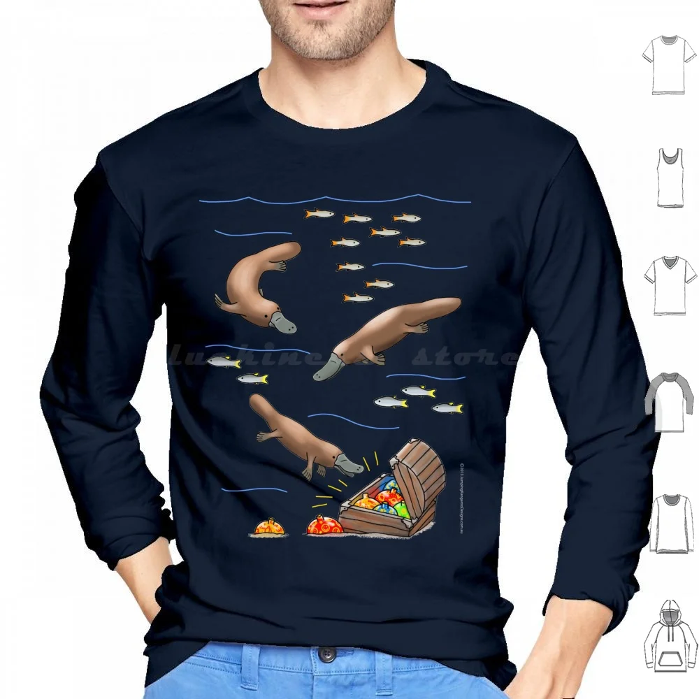 

And Christmas Treasure Hoodie cotton Long Sleeve Fish Christmas Treasure Christmas Decorations Xmas Festive Season Underwater