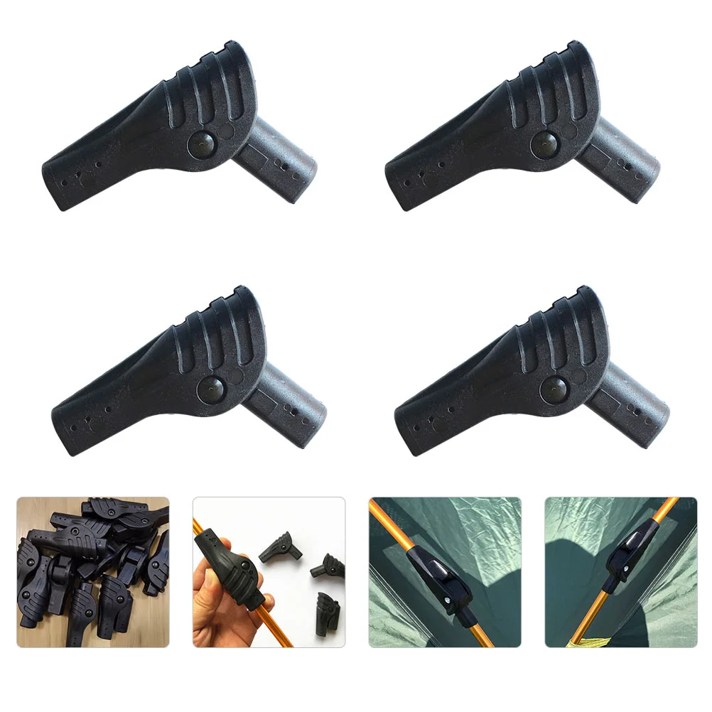 

4 Pcs Tent Repair Joint Canopy Fittings Coupling Umbrella Tent Tent Support Rod Connector Tent Connector Tent Elbow Connector