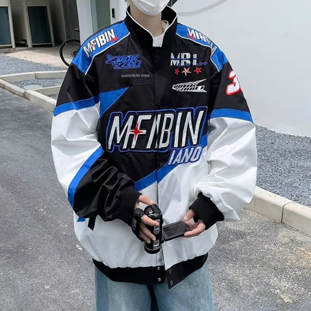 Повседневный гоночный костюм American Street в стиле хип-хоп Мужская мотоциклетная