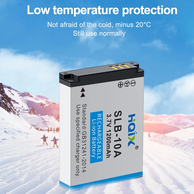 Фото HQIX  для Samsung NV9, PL50, L100, WB150, M110, M310W, IT100, ST1000, PL51, PL55, PL60, PL65, L110, L200, PL70 камера SLB-10A зарядное устройство Аккумулятор №2