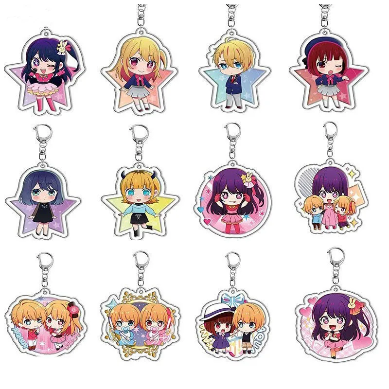 5-14 шт. аниме Oshi No Ko брелок мультяшная фигурка Hoshino Ai Sarina Kurokawa Akane Arcylic Chaveio сумка