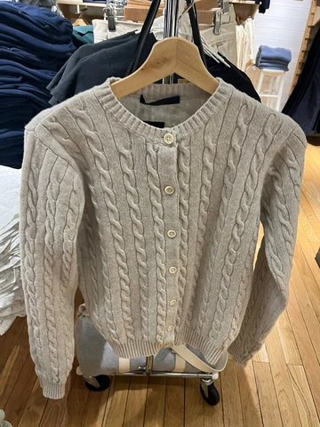 Классический вязаный кардиган с витым цветком, женский хлопковый осенний однобортный свитер с круглым вырезом, пальто, повседневные винтажные милые топы Y2k