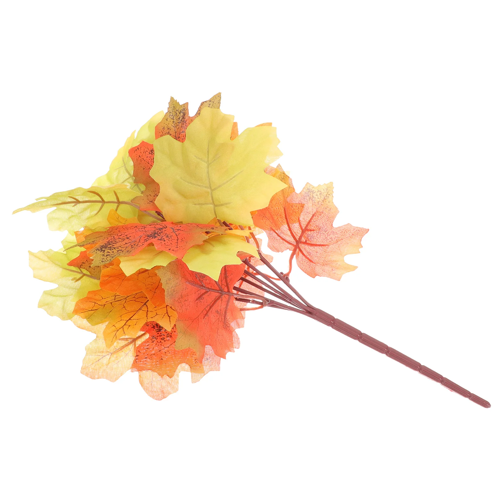 

Leaf Maple Leaves Fake Branch Stem Fall Autumn Stems Branches Thanksgiving Vase Artificial Pick Floral Faux Filler Harvest
