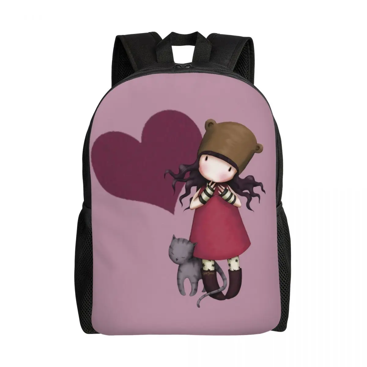 

Custom Santoro Gorjuss Backpacks Women Men Basic Bookbag for School College Cartoon Girl Bags
