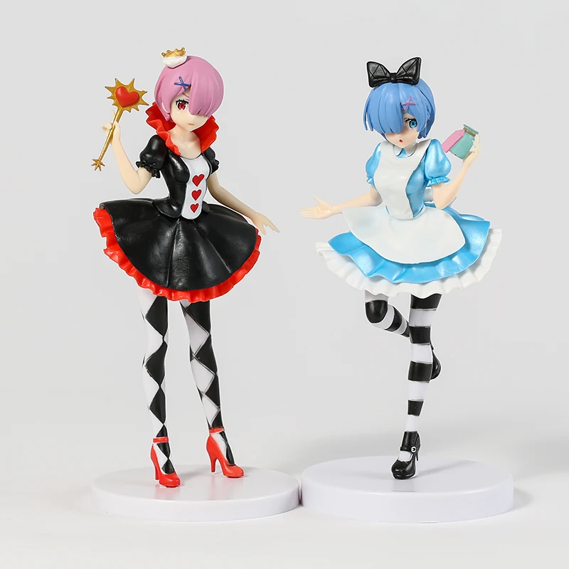 

Re Zero Alice Rem Red Queen Ram Decoration Collection Figure Toy Model Figurine