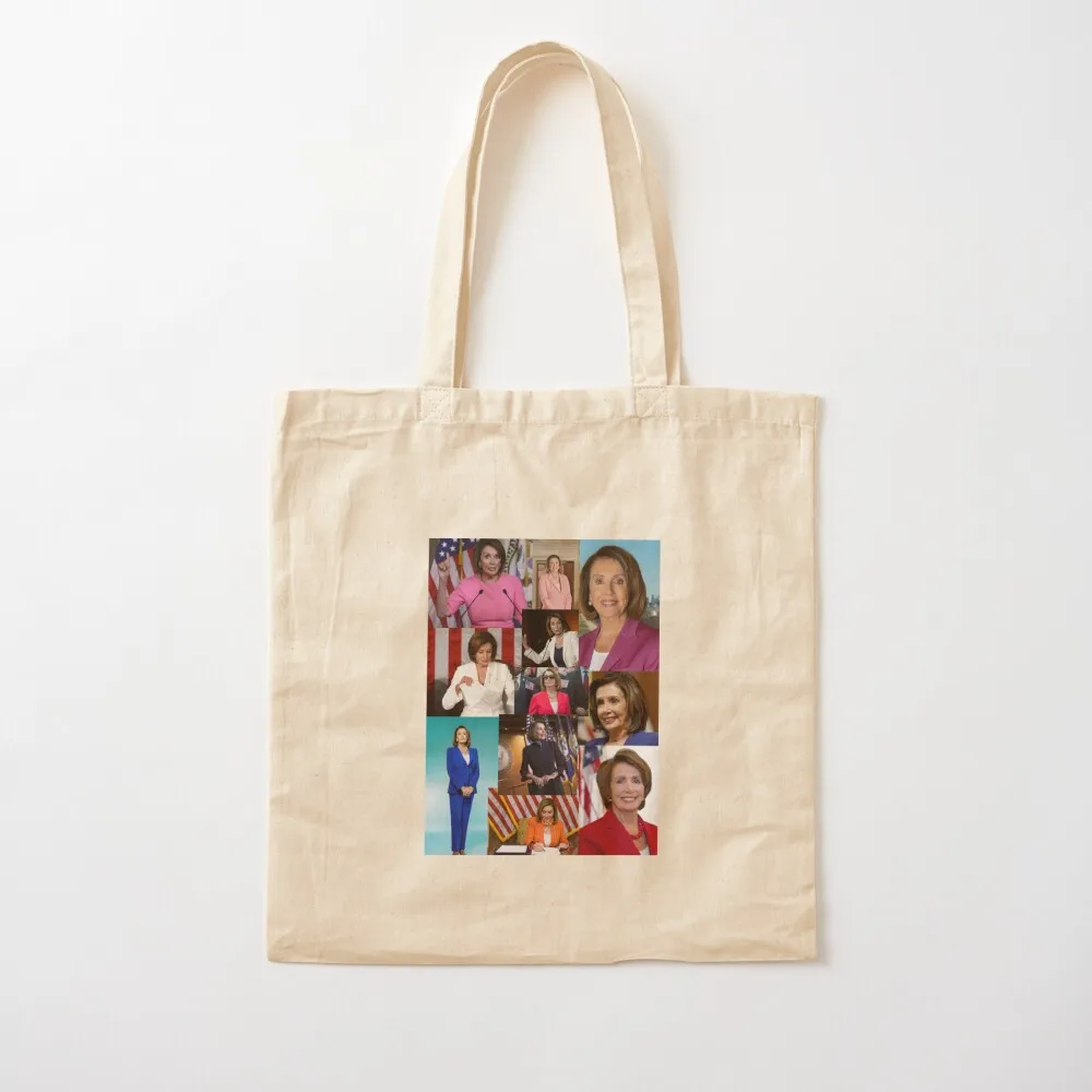 Нэнси pelosi Большая сумка Сумка для супермаркета Складная Сумки конфет Холщовая