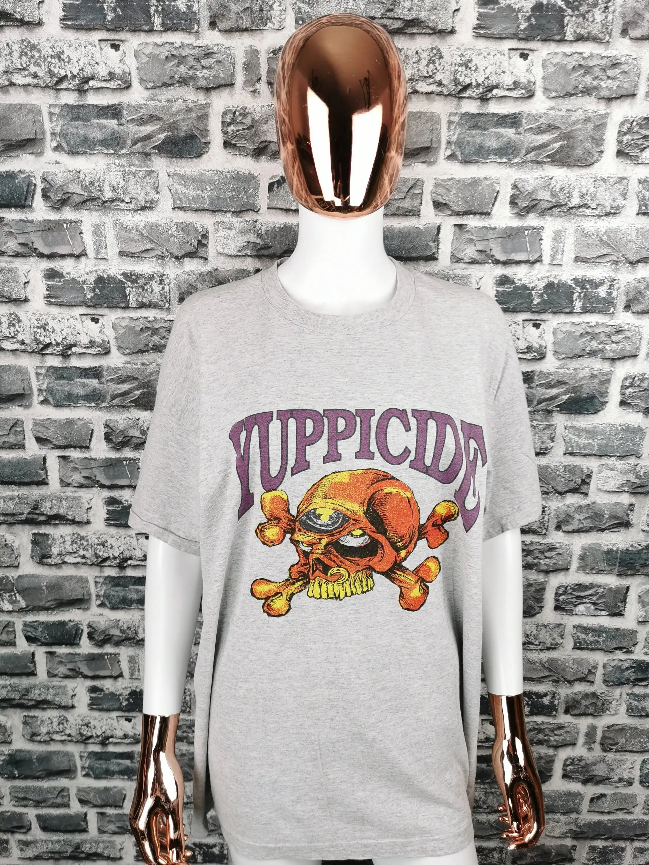 YUPPICIDE 1993 Винтажная футболка европейский тур/Нью-Йорк