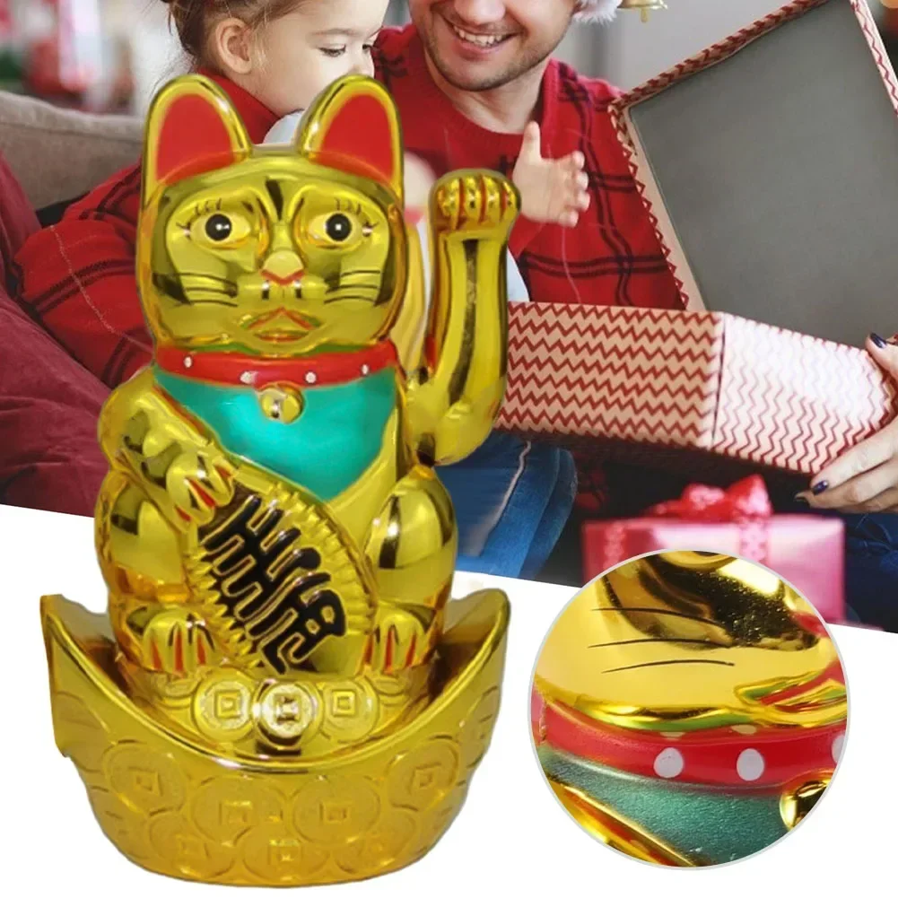 1 шт. 5 дюймов электрический размахивающий Lucky Cat кассир новый магазин открытие
