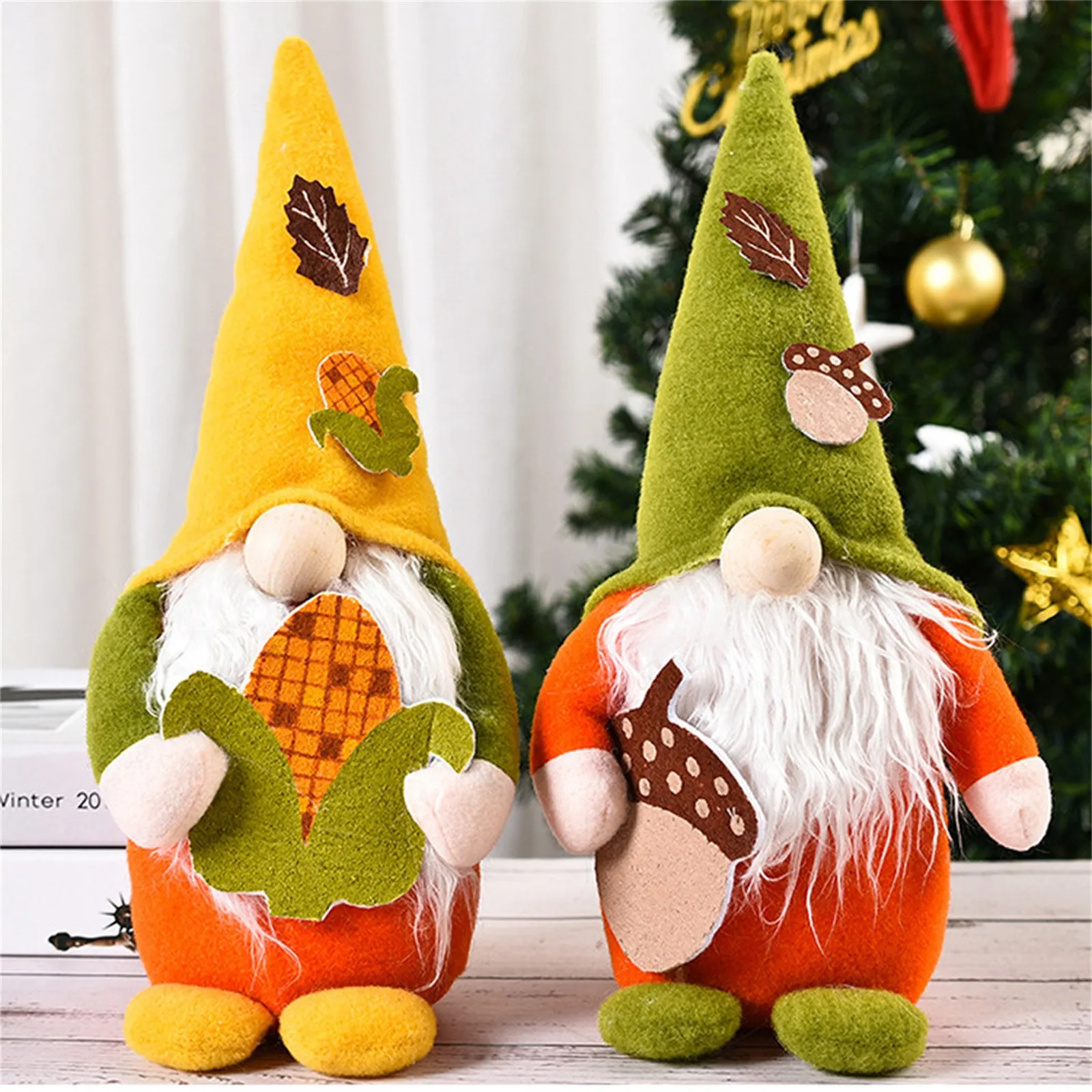 

Гномы, Рождественское украшение для дома, ручная работа, плюшевая Рождественская Санта-орнамент, шведская необычная кукла