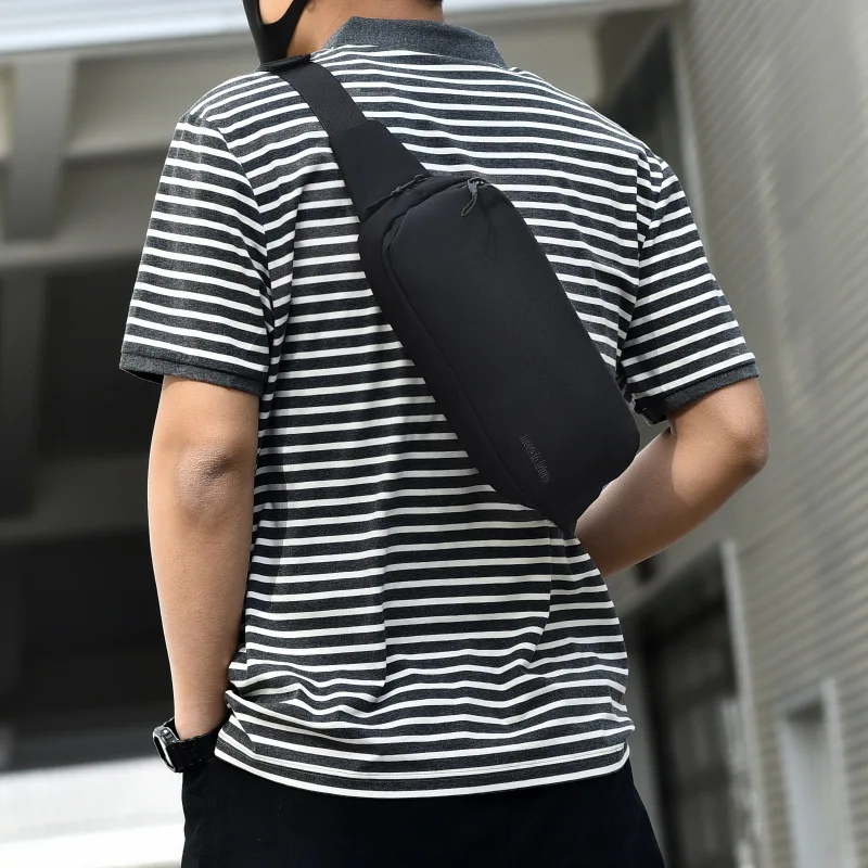 Men's Chest Bag Casual Fashion Multi-functional Chest Bag Waterproof Oxford Shoulder Messenger Bag Male Sports Riding Waist